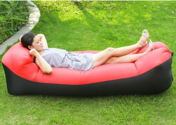 Outdoor Air Sofa Fast Inflatable Laybag Hangout Lounger Beach Air Bed Folding Sleeping Bag Lazy Sofa Lazy Air Sofa - Image 7