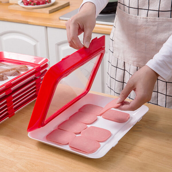 Kitchen Vacuum Plastic Wrap Fresh-keeping Tray Meat Fruit Vegetable Seal Storage Cling Film Trays Crisper Home Kitchen Supplies - Image 6