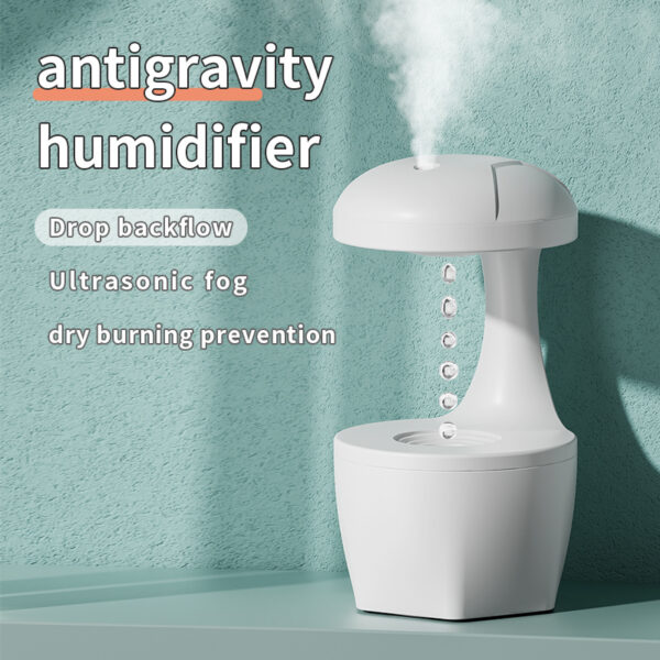 New Arrival Portable 800ml H2o Anti Gravity Usb Air Water Droplet Cool Mist Smooth Sailing Aromatherapy Humidifier For Bedroom - Image 3